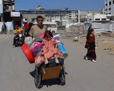 Running away from Peril to Death: Gaza Civilians Confront Heart-Wrenching Choice